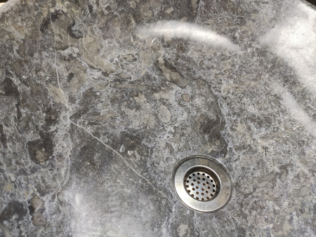 Раковина из мрамора Indo Oval Grey Big OM-00086 фото