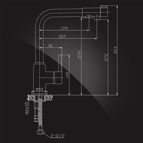 Смеситель для кухни кухни с фильтром для воды Elghansa Kitche Pure Water 5698224 фото