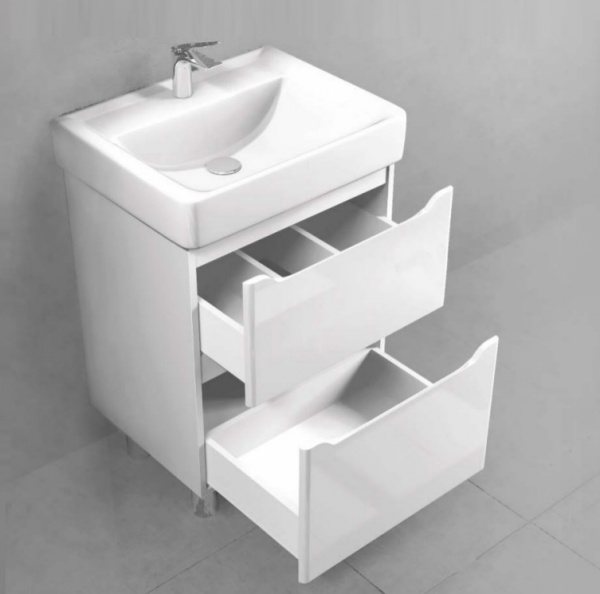 Тумба с раковиной Jorno Briz Bri.01.60/N/W 60 см фото