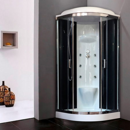 Душевая кабина Royal Bath НК RB100HK7-BT-CH 100x100 фото