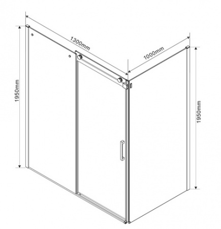 Душевой уголок Vincea Como VSR-1C1013CL 130x100 фото