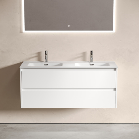 Тумба под раковину Sancos Libra LB120-2W белая фото