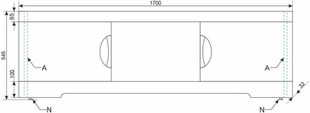 Экран для ванны раздвижной Style Line Глен 170 СС-00000507 фото