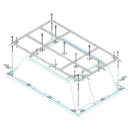 Каркас для ванны Cezares Plane Due PLANE_DUO-MF фото
