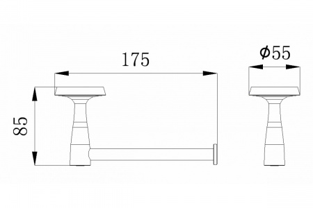 Держатель для туалетной бумаги Rush Balearic BA39110 фото