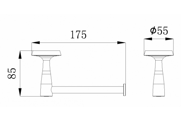 Держатель для туалетной бумаги Rush Balearic BA39110 фото