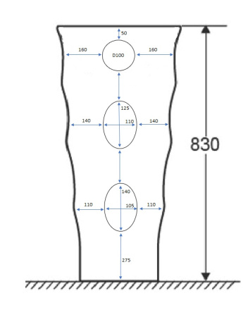 Напольная раковина Cerutti SPA Marco CT7833 42x42 фото