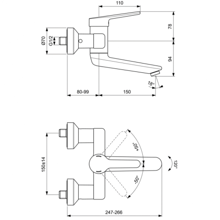 Смеситель для раковины Ideal Standard CERAPLUS 2.0 BC111AA фото