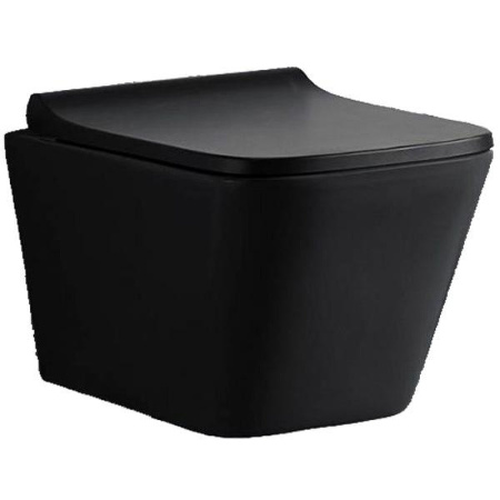 Подвесной унитаз со смывом торнадо CeramaLux N TR5171MB с сиденьем фото