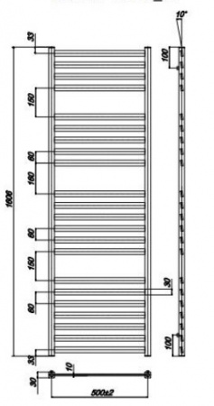 Водяной полотенцесушитель Ravak Degree X04000083684 50x160 фото