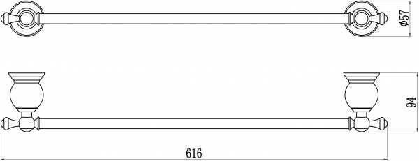 Полотенцедержатель Savol 57B S-05724B фото