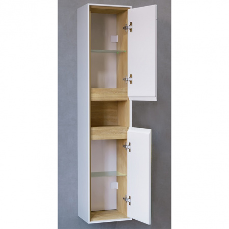 Пенал подвесной Jorno Glass Gla.04.150/P/W фото