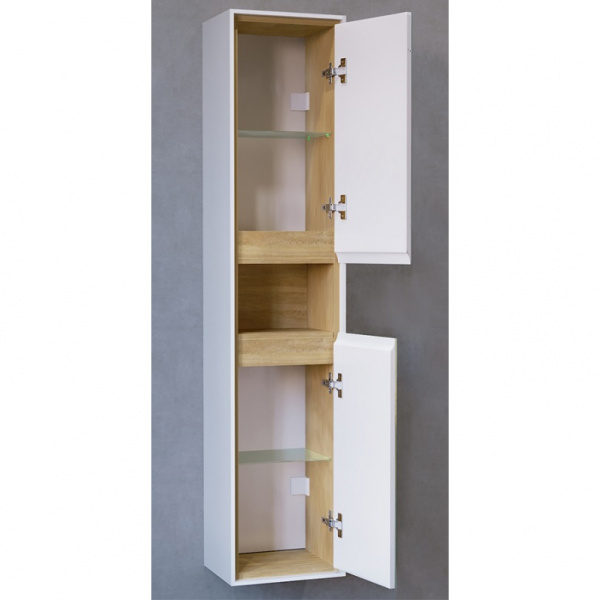 Пенал подвесной Jorno Glass Gla.04.150/P/W фото