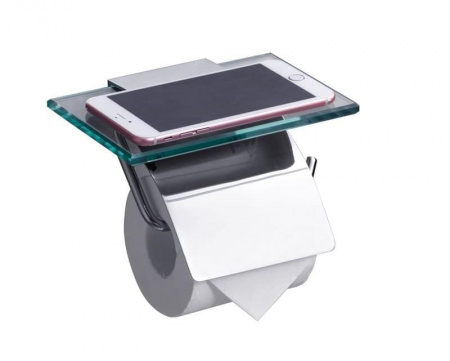 Держатель туалетной бумаги Rush Edge ED77131 с полкой для телефона фото