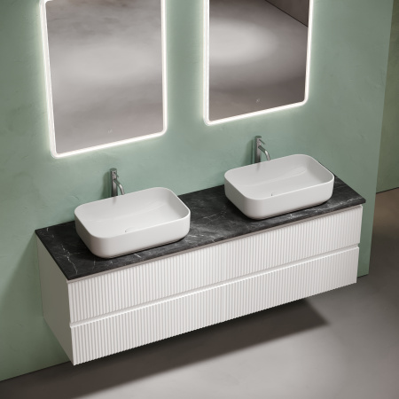 Столешница с отверстием под смеситель Sancos TT160A1X 160 см, black sky фото