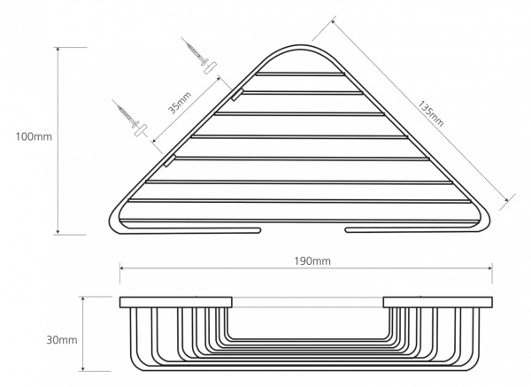 Мыльница настенная Bemeta Cytro 106308172 фото