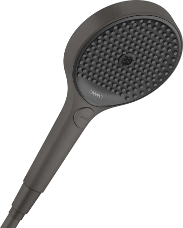 Душевая лейка Hansgrohe Rainfinity 130 3jet 130 26864340 хром черный шлифованный фото