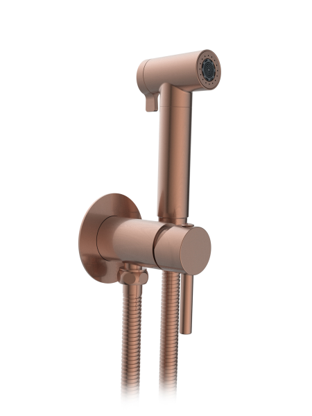 Гигиенический душ со смесителем AltroBagno Модерн (Modern) AltroBagnoModern060123BC матовая медь фото