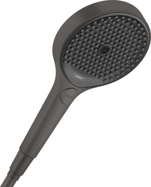 Душевая лейка Hansgrohe Rainfinity 130 3jet 130 26864340 хром черный шлифованный фото