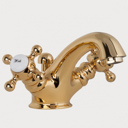 Смеситель для раковины двухвентильный Gattoni Vivaldi 1231012D0 oro фото