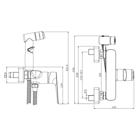 Гигиенический душ Rossinka RS46 RS46-52 фото