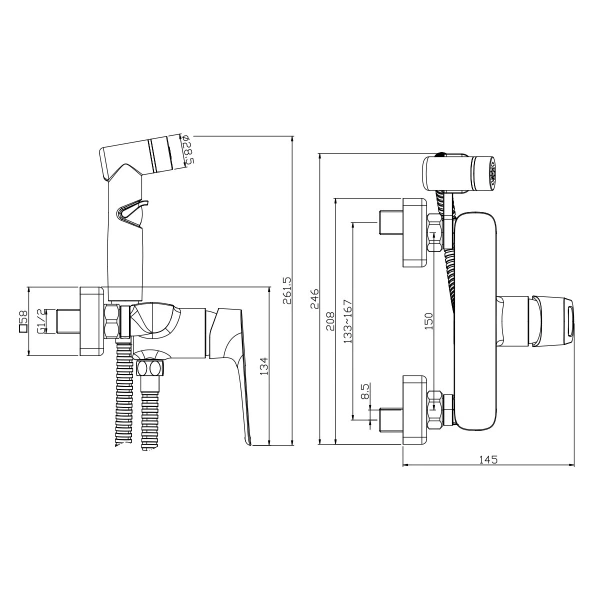 Гигиенический душ Rossinka RS46 RS46-52 фото