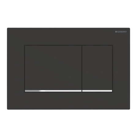 Смывная клавиша Geberit Omega 30 115.883.14.1 черный/хром фото