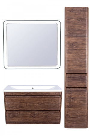 Зеркало с подсветкой и часами Style Line Атлантика СС-00002213 90x70 фото