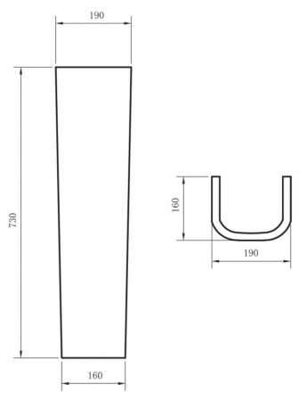 Пьедестал для раковины BelBagno Albano BB120P фото