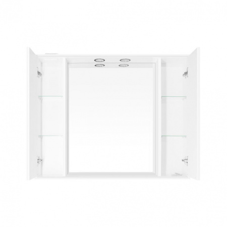 Зеркало-шкаф Style Line Олеандр 2-100 белый фото