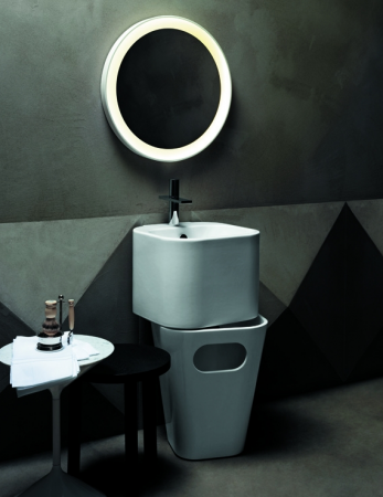 Раковина с бельевой корзиной Azzurra Tandem ULI200/1 bi*1 фото