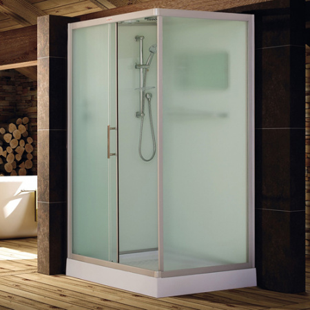 Душевая кабина Esbano ESKB118CKR (со стеклянной крышей) 110х85 фото