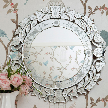 Зеркало венецианское в раме Art-Zerkalo Charm VZ128SL 80 см фото