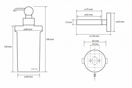 Дозатор для жидкого мыла Bemeta Retro 144309012 фото