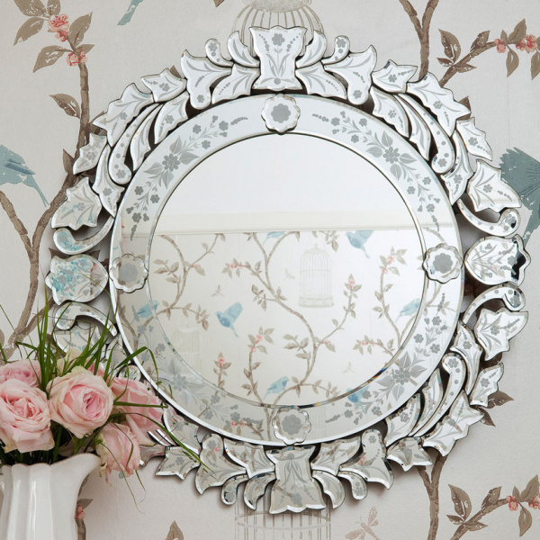 Зеркало венецианское в раме Art-Zerkalo Charm VZ128SL 80 см фото