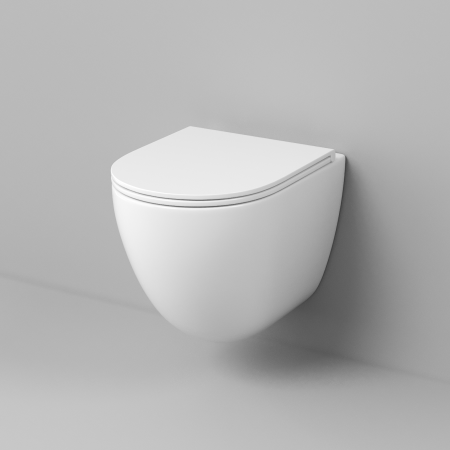 Подвесной унитаз со смывом торнадо Grossman GR-4455SQC с сиденьем/с закрытым дном фото