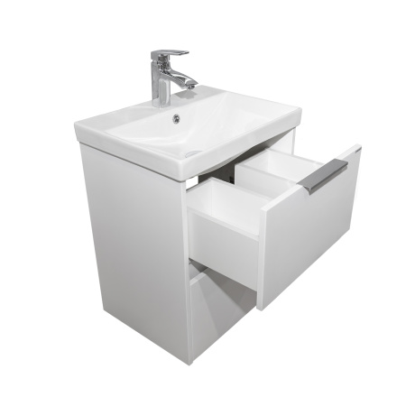 Тумба с раковиной Comforty Селенга-50 00-00022684CF белый глянец фото