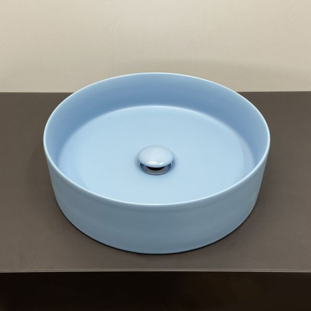 Накладная раковина Comforty 9110ML 00-00007630 39x39 голубая матовая фото