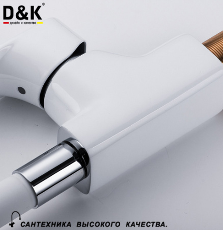 Смеситель для кухни D&K Steinbeis Berlin DA1432916 с гибким изливом фото
