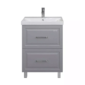 Тумба напольная с раковиной Comforty Бросно-60Н2 00-00021588CF альпийский иней фото