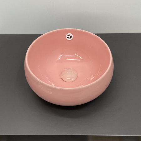 Детская накладная раковина Comforty 5004P 32x32 00-00006528 розовая фото