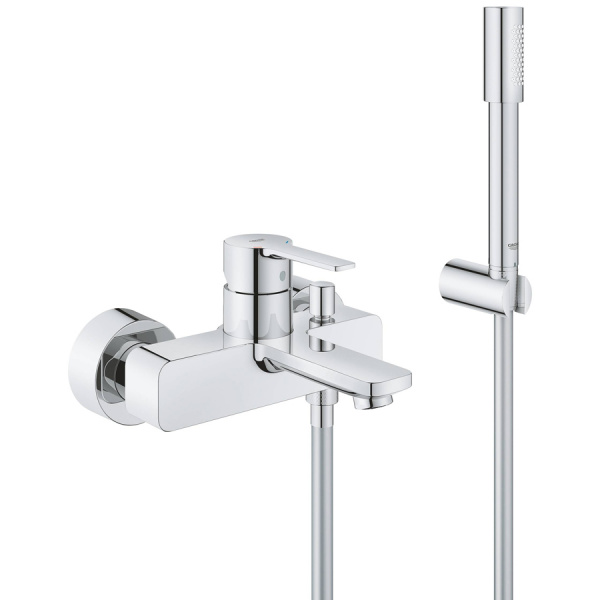 Смеситель для ванны с душем с душевым гарнитуром Grohe Lineare New 33850001 фото