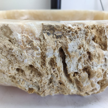 Накладная раковина из оникса Erozy Yellow EO-00774 (39*34*15см) фото