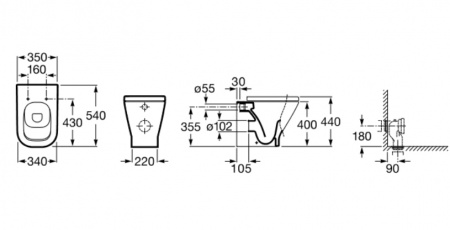 Унитаз приставной Roca Gap 347477000 фото
