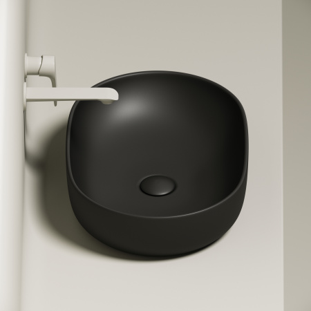 Накладная раковина Ceramica Nova Element CN6047MB 60x41 черная матовая фото