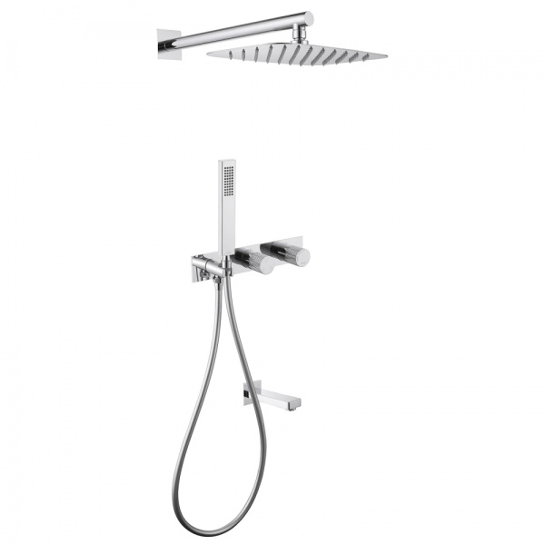 Душевая система скрытого монтажа Abber Rund AF8717 хром фото