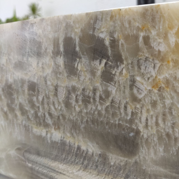 Накладная раковина из оникса Oval Grey Big OY-01564 (60*40*14) фото