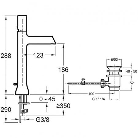 Высокий смеситель для раковины Jacob Delafon Toobi E8990-BN полированный никель фото