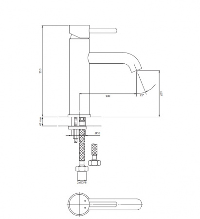 Cмеситель для раковины Omnires Y Y1213MAXCR фото