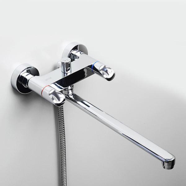 Смеситель для ванны с душем с длинным поворотным изливом WasserKRAFT Lossa 1202L фото
